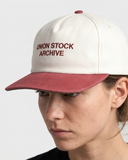 Union Stock Archive Standard Issue Hat - Maroon lifestyle
